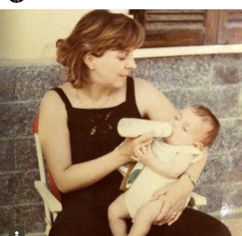 Angioletta con Fulvio neonato