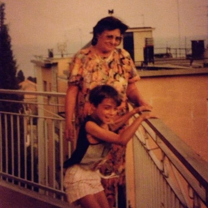 La nonna con Fulvio bambino
